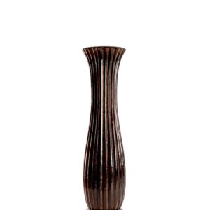 Wood Carved 20" flower Vase