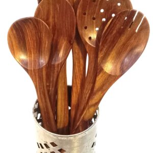 Wooden Kitchen Utensil Set, 6 Pieces