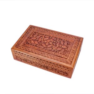 Wooden Carved Jewellery Box